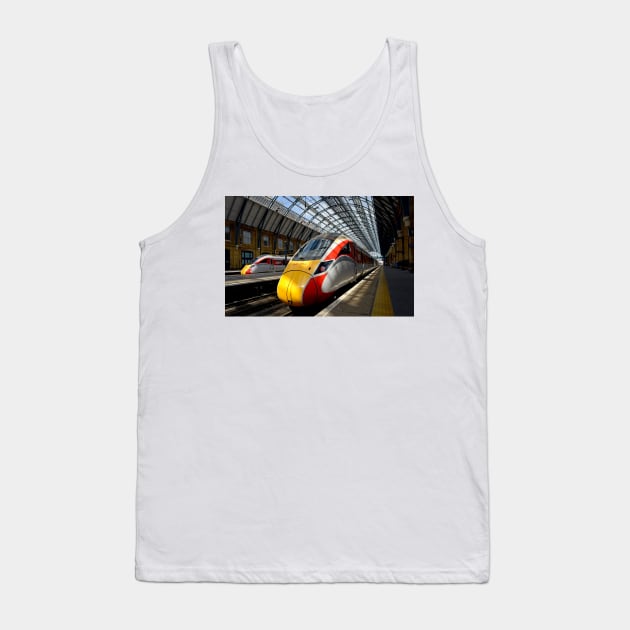 LNER Azuma trains at King's Cross Tank Top by Random Railways